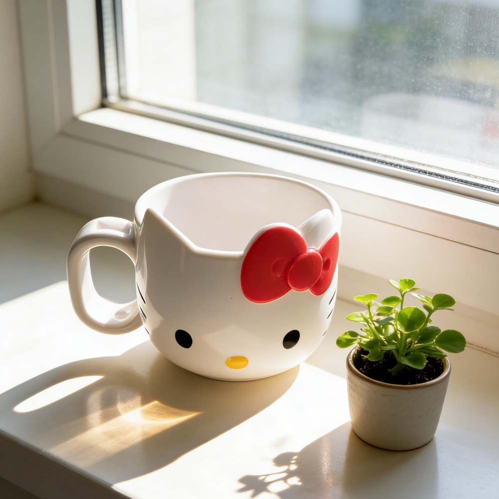 Coffee Y Tea - 1/2pcs Hello Kitty Plastic Mug Adorable