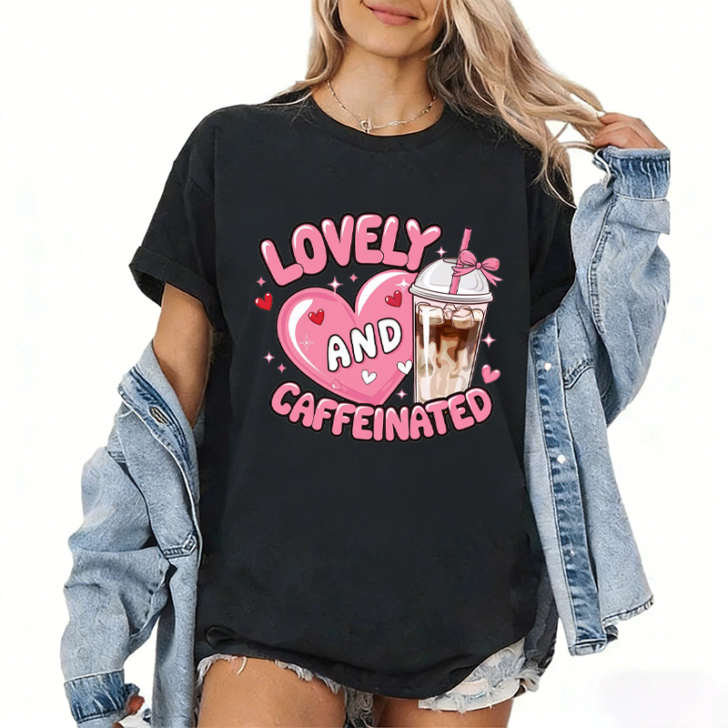 Coffee Tea Love - Funny Coffee Milk Tea Shirt LOVELY