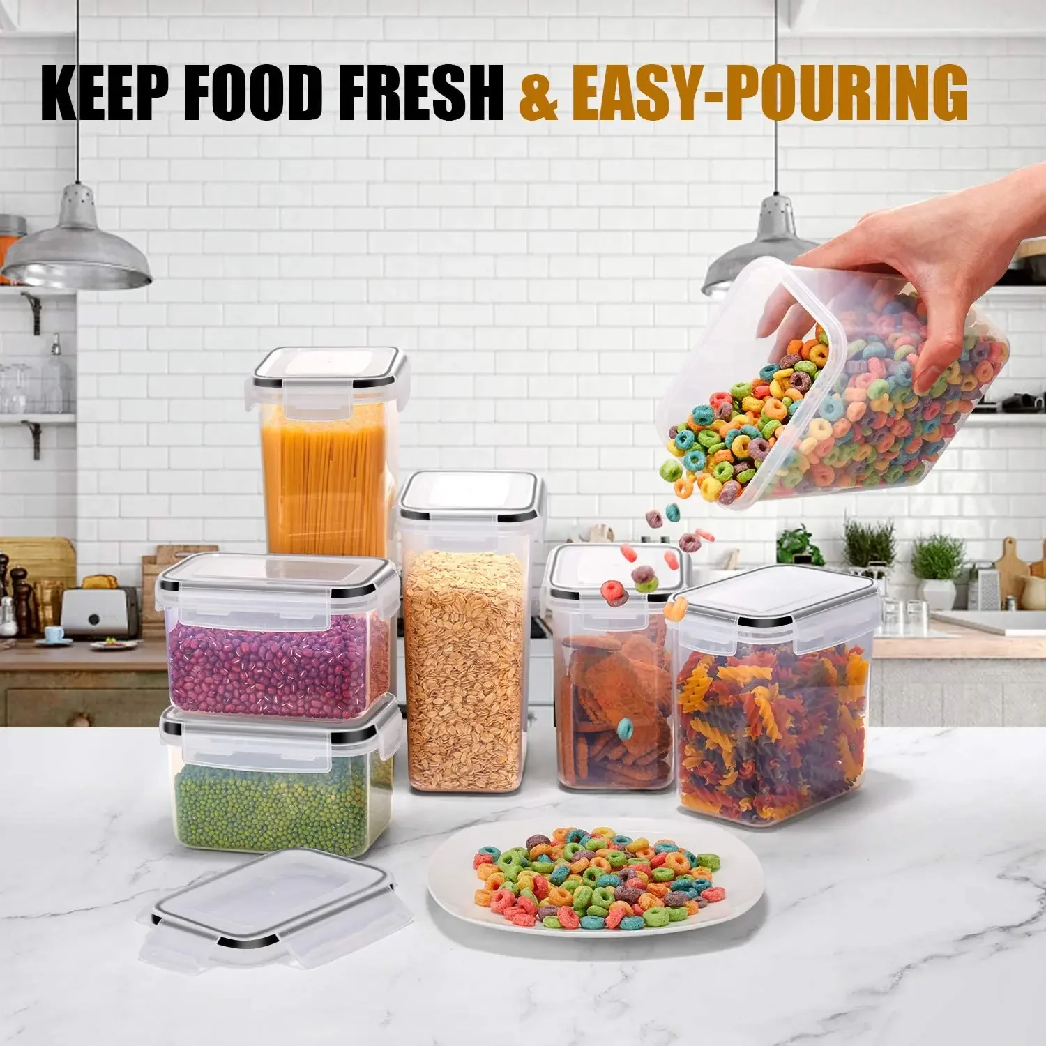 Nice 7/8 Pcs Set Kitchen Organ - Coffee Tea Jar Set recensione e prezzo