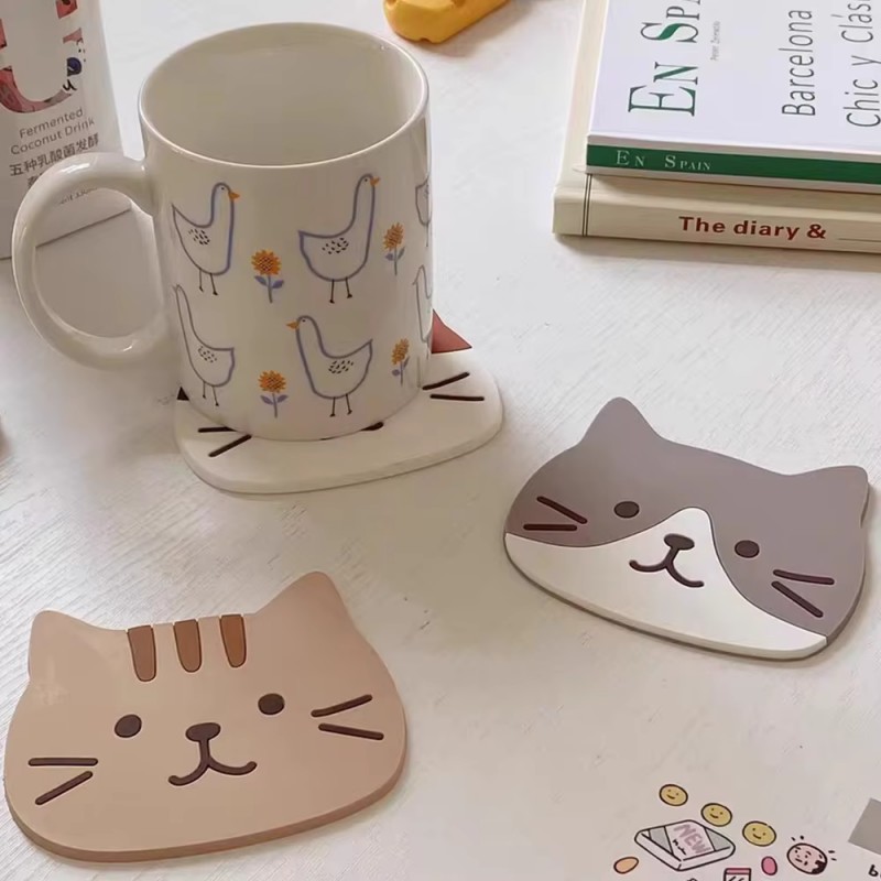 Lovely Cat Design Cup Coaster  - Coffee Tea Love recensione e prezzo