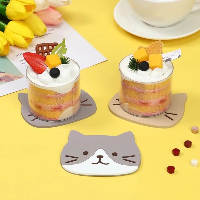 Lovely Cat Design Cup Coaster  - Coffee Tea Love recensione e prezzo