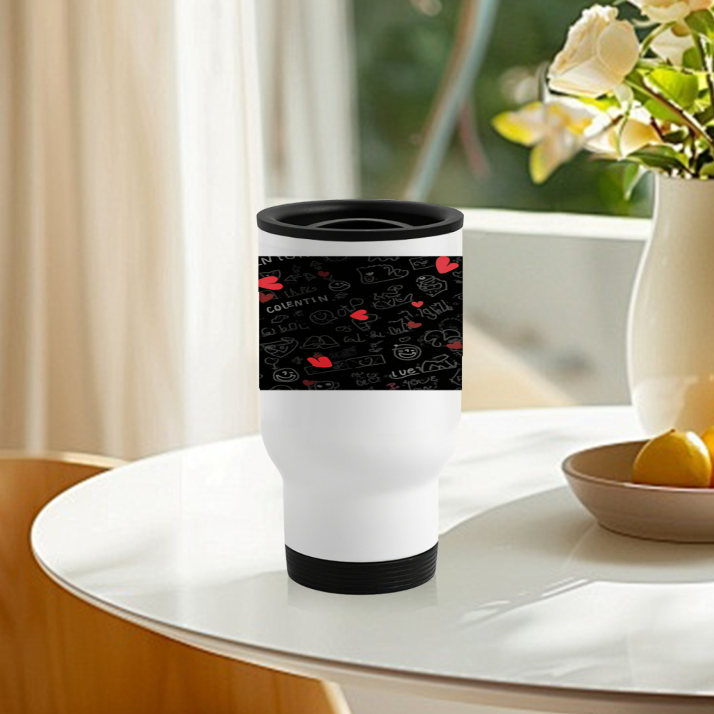 Travel Mug With Chalkboard Des - Coffee Tea Or recensione e prezzo