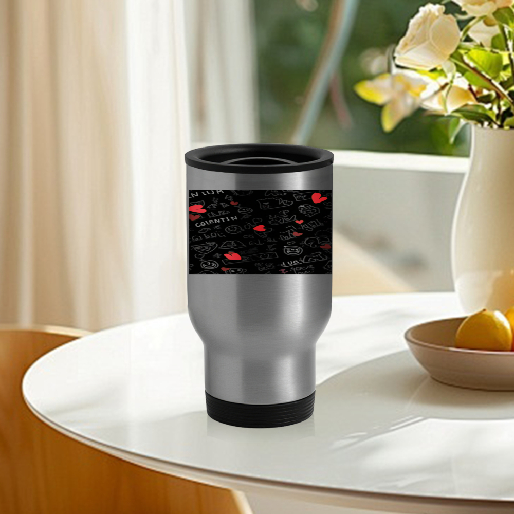 Travel Mug With Chalkboard Des - Coffee Tea Or recensione e prezzo