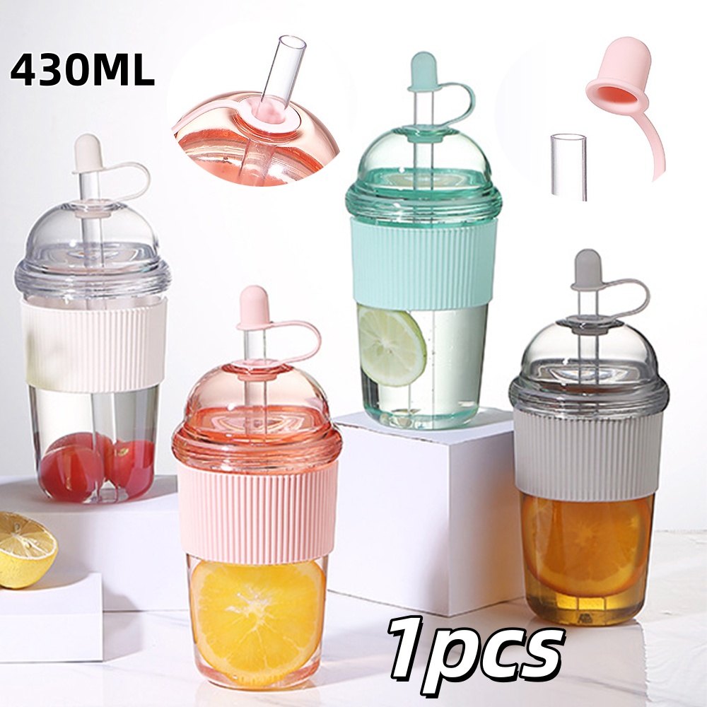 1pc 430ml Portable Flip Straw  - Coffee Tea Flask recensione e prezzo
