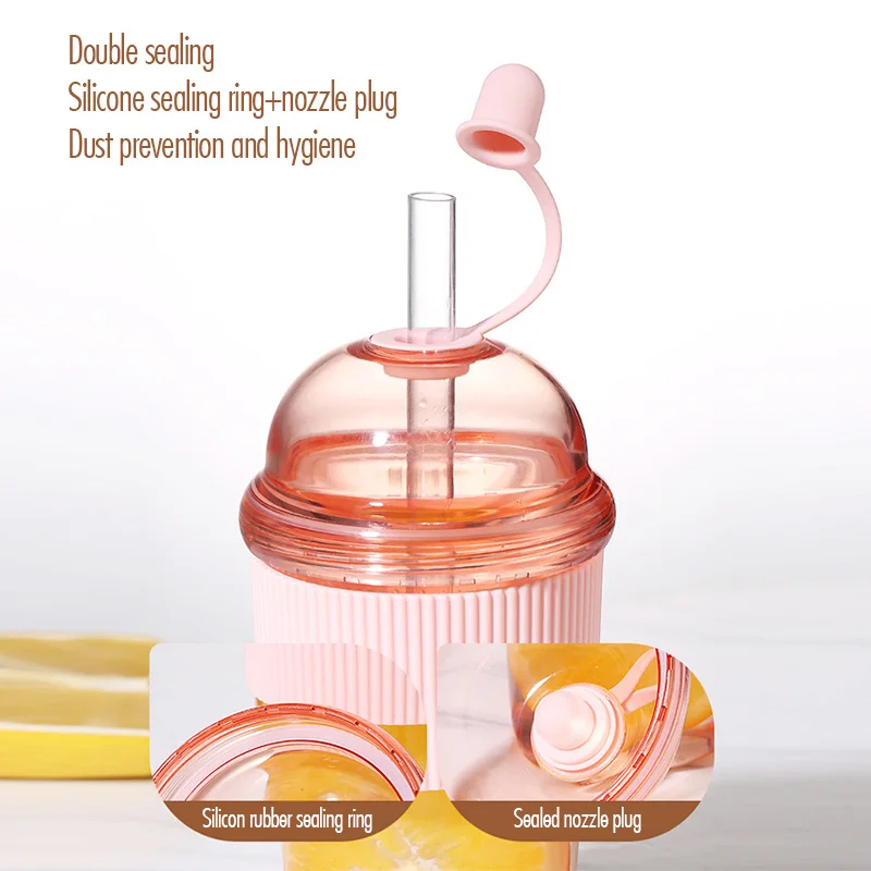 1pc 430ml Portable Flip Straw  - Coffee Tea Flask recensione e prezzo