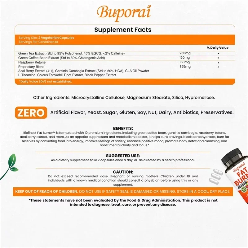 Fat Burner Capsules - Healthy  - Coffee Tea Flask recensione e prezzo