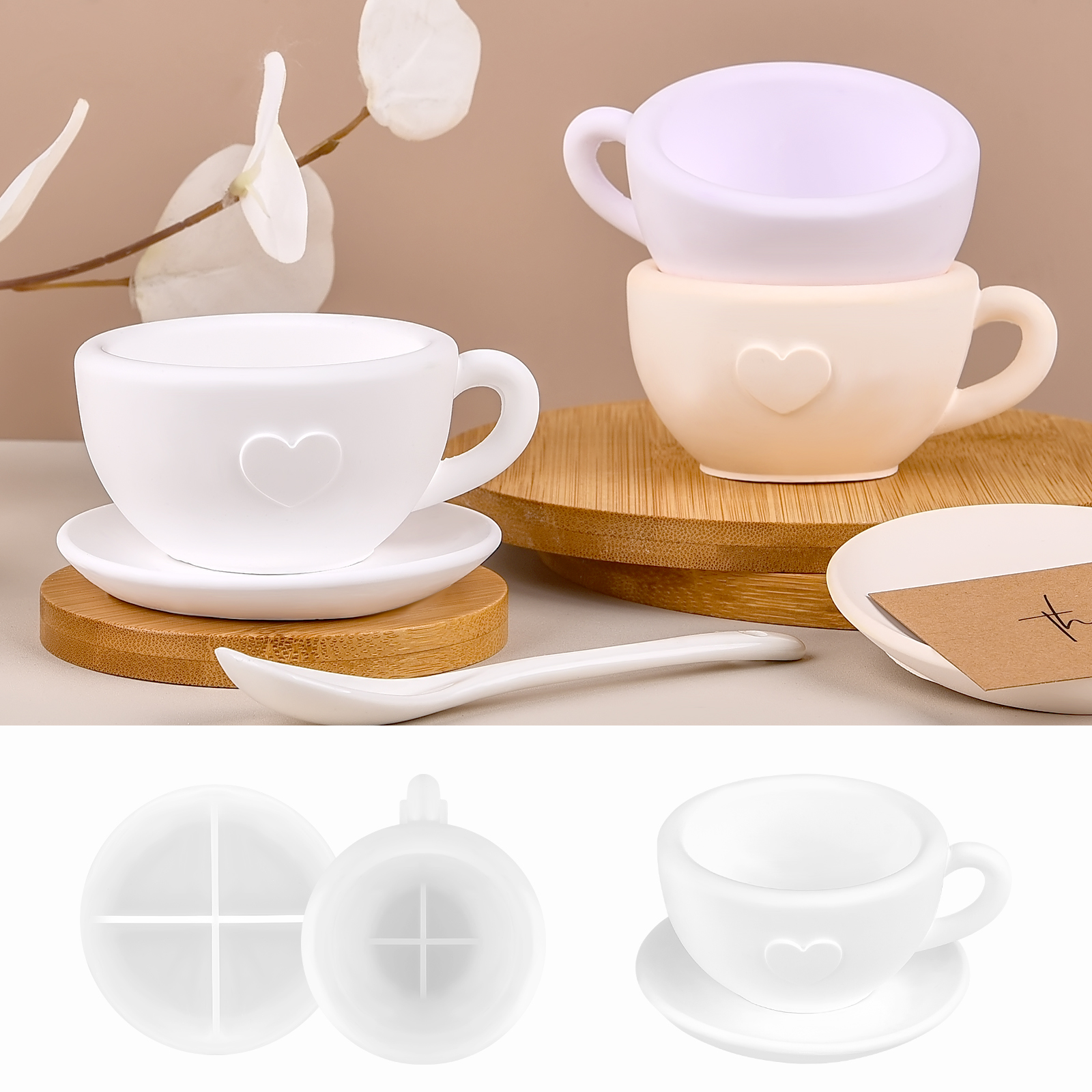 3D Tea Cup Love Silicone Mold  - Coffee Tea Love recensione e prezzo
