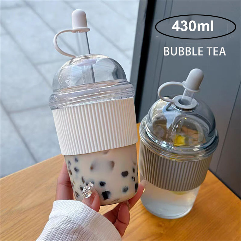 430ML Straw Cup With Lid Bubbl - Coffee Tea Flask recensione e prezzo
