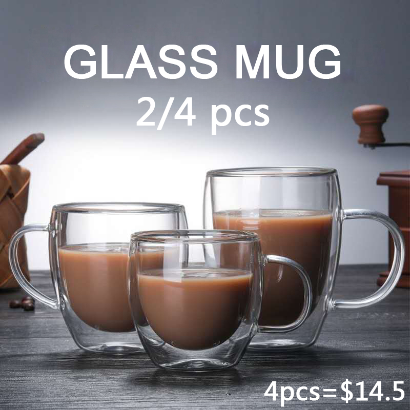 2/3/4Pcs Double Wall High Boro - Lemon Tea Coffee recensione e prezzo