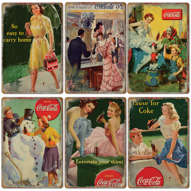 Vintage Cola Logo Metal Poster - Coffee Tea Poster recensione e prezzo