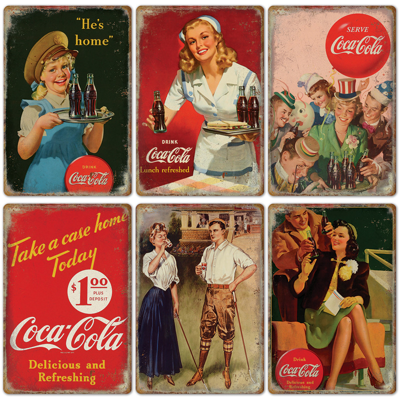 Vintage Cola Logo Metal Poster - Coffee Tea Poster recensione e prezzo