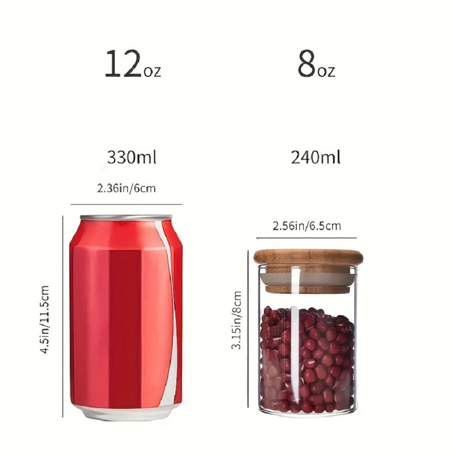 12pcs/set Airtight Glass Stora - Coffee Tea Jar Set recensione e prezzo