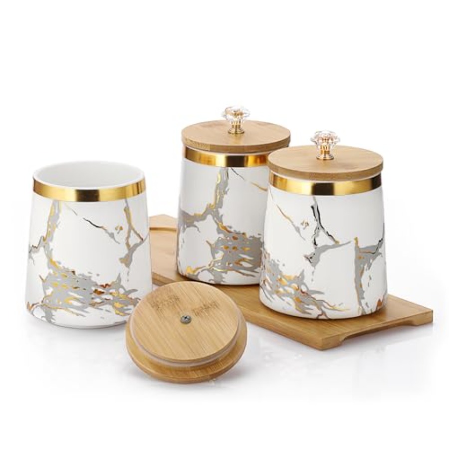 Set of 3 Canisters Set for Sug - Coffee Tea Pot recensione e prezzo