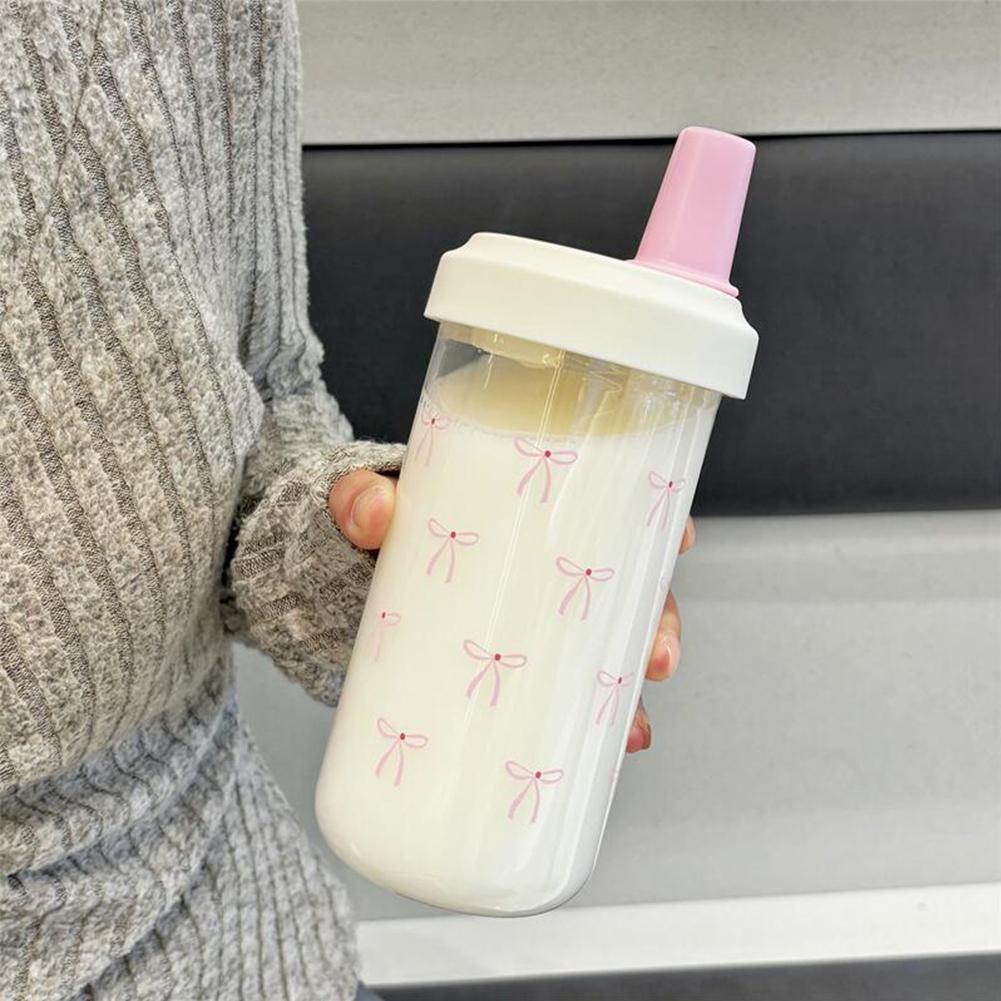 500/700ML Pink Bow Straw Water - Coffee Tea Flask recensione e prezzo
