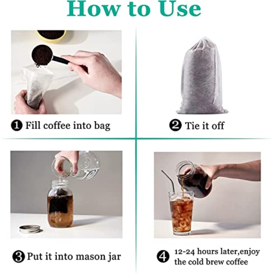 100pcs Cold Brew Coffee Bags,  - Coffee X Tea recensione e prezzo
