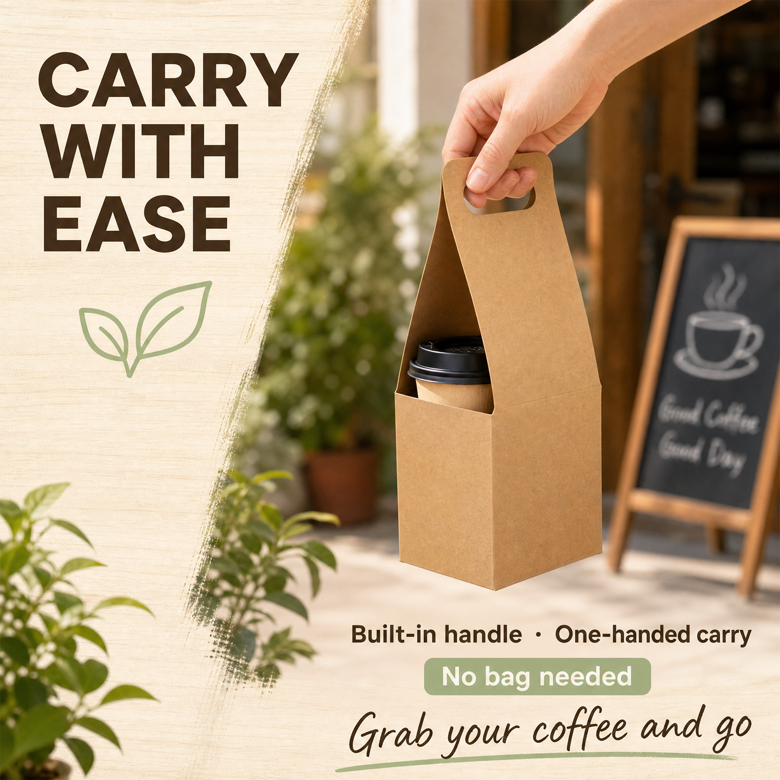 50Pcs Paper Drink Cup Carrier  - Coffee Tea Or recensione e prezzo