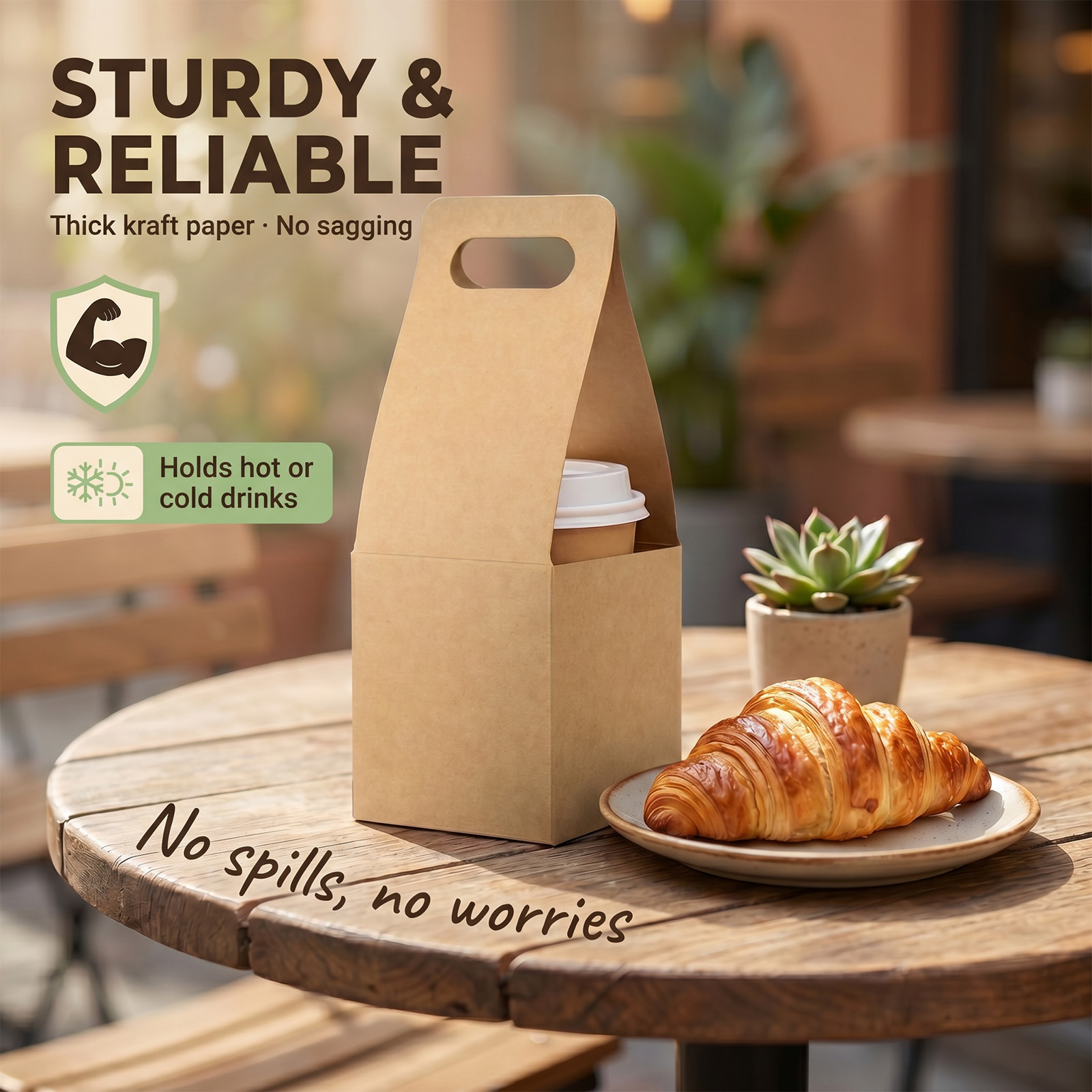 50Pcs Paper Drink Cup Carrier  - Coffee Tea Or recensione e prezzo