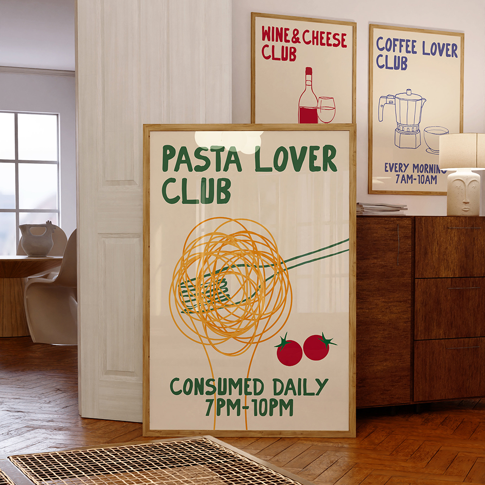 Hand Drawn Kitchen Moka Pot Co - Coffee Tea Poster recensione e prezzo