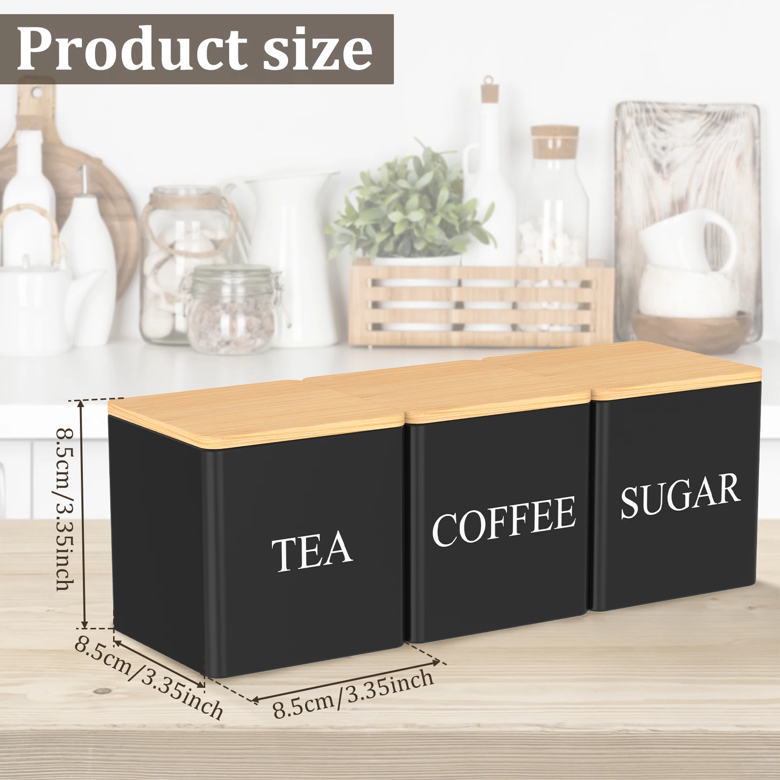 3Pcs Set 500ml Tea Sugar Coffe - Coffee Tea Jar Set recensione e prezzo