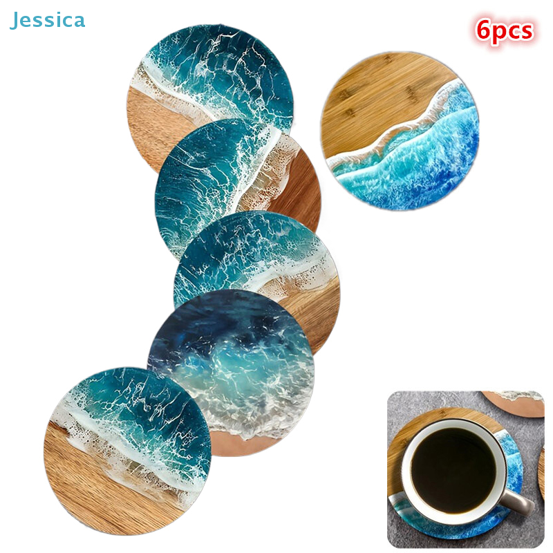 ♥Ocean Wave & Wood Grain Coast - Coffee Tea Flask recensione e prezzo