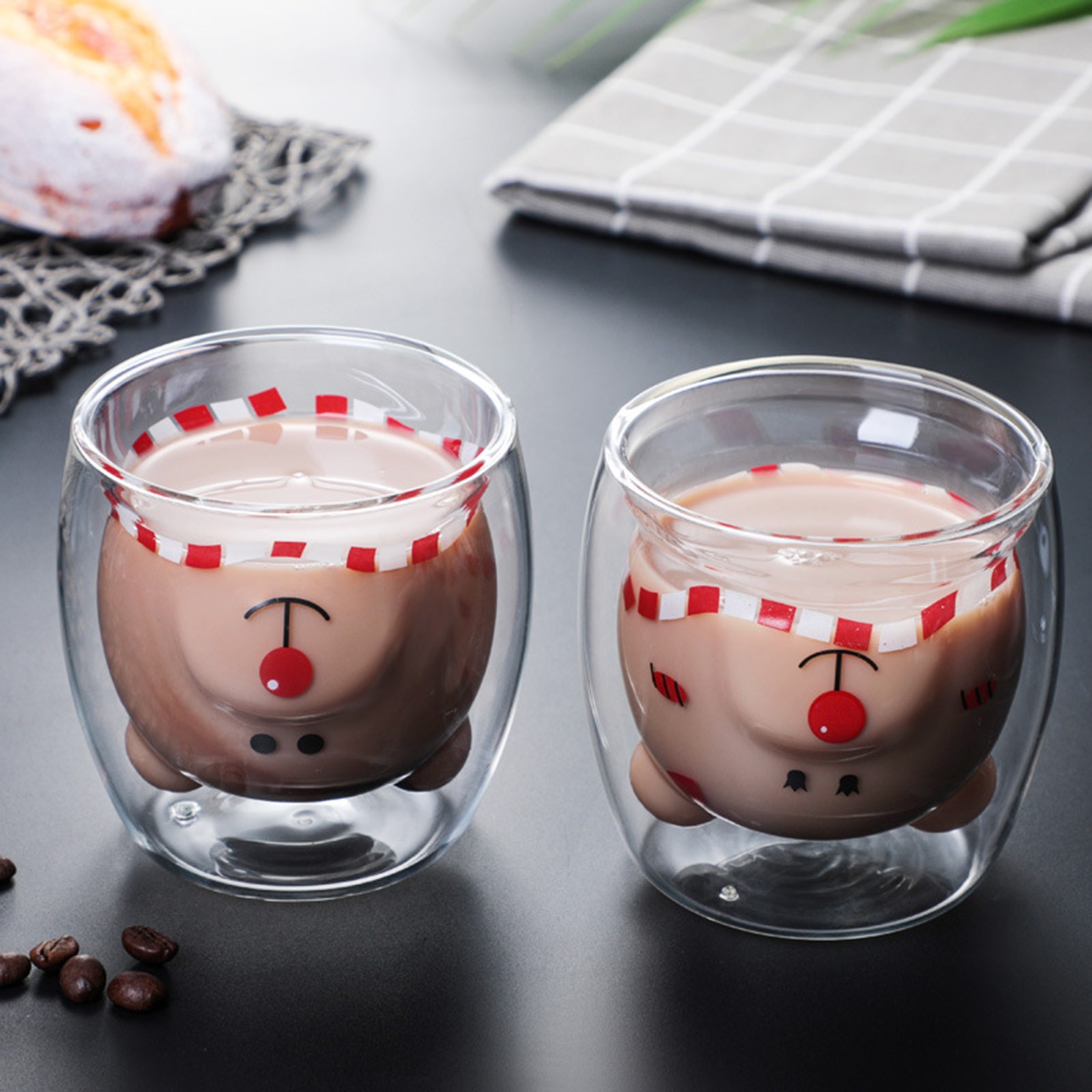 Lovely Glass Mugs Bear Cat Dog - Coffee Tea Love recensione e prezzo