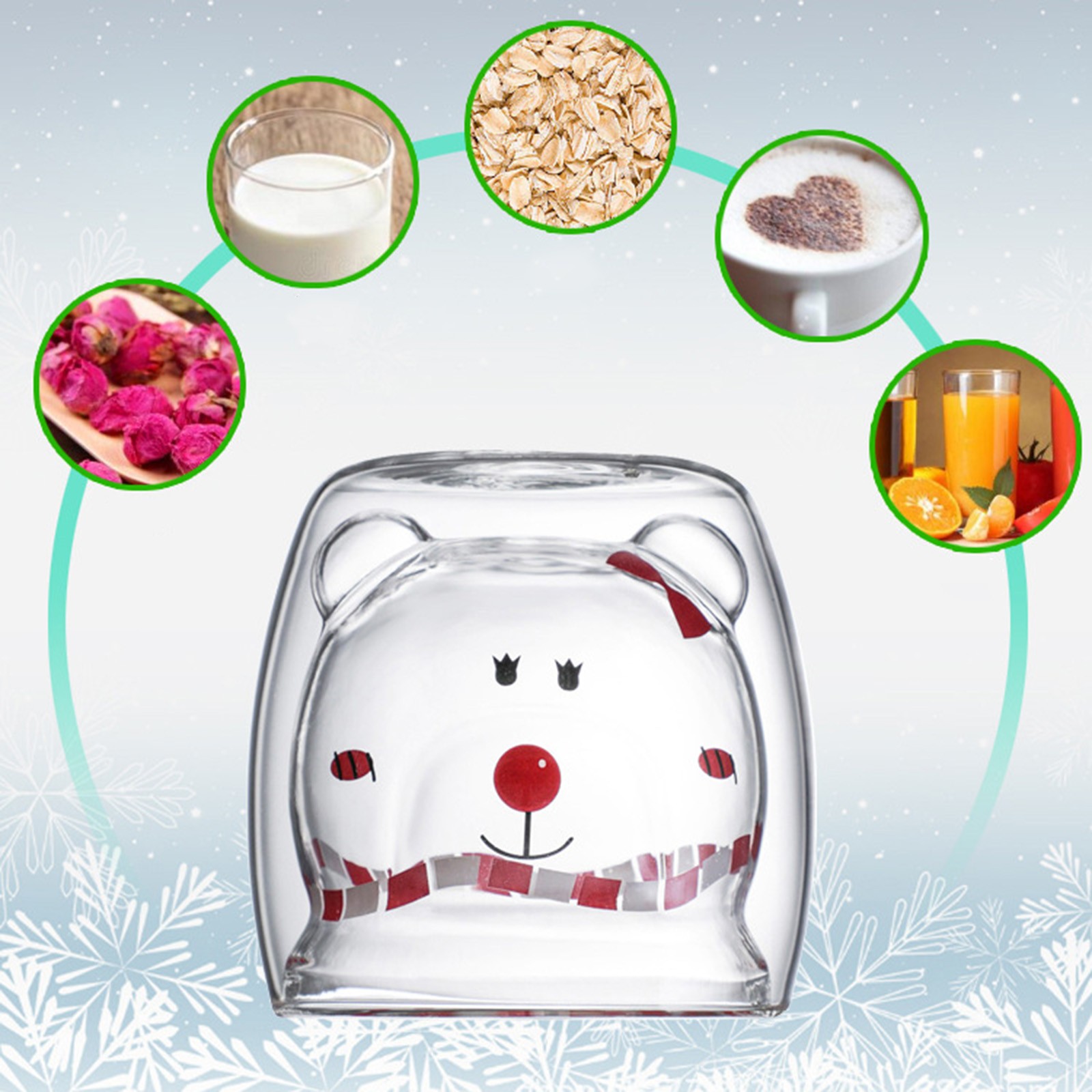 Lovely Glass Mugs Bear Cat Dog - Coffee Tea Love recensione e prezzo