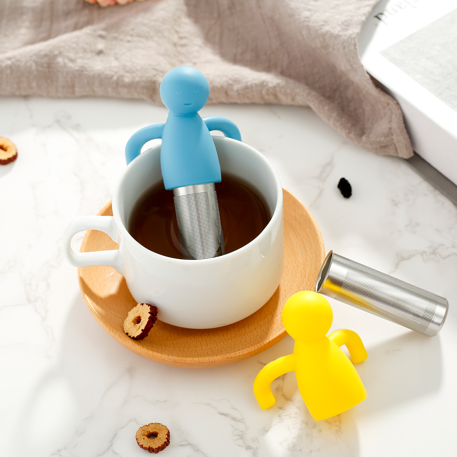 4Pcs Tea Infuser for Loose Tea - Tea Strainer Mesh recensione e prezzo