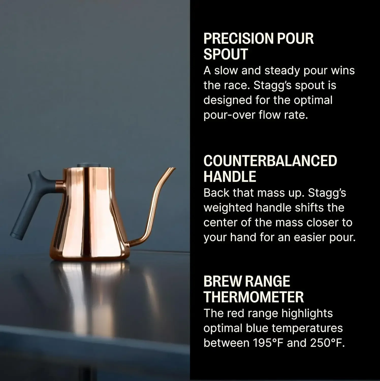 XMSJ.Stagg Stovetop Pour-Over  - Tea And Coffee Kettle recensione e prezzo