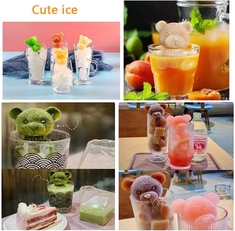 1~6Pcs Ice Bear Mold 3D Bear S - Coffee Tea Love recensione e prezzo