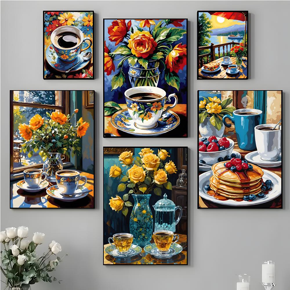 Art Afternoon tea coffee cup P - Coffee Tea Poster recensione e prezzo