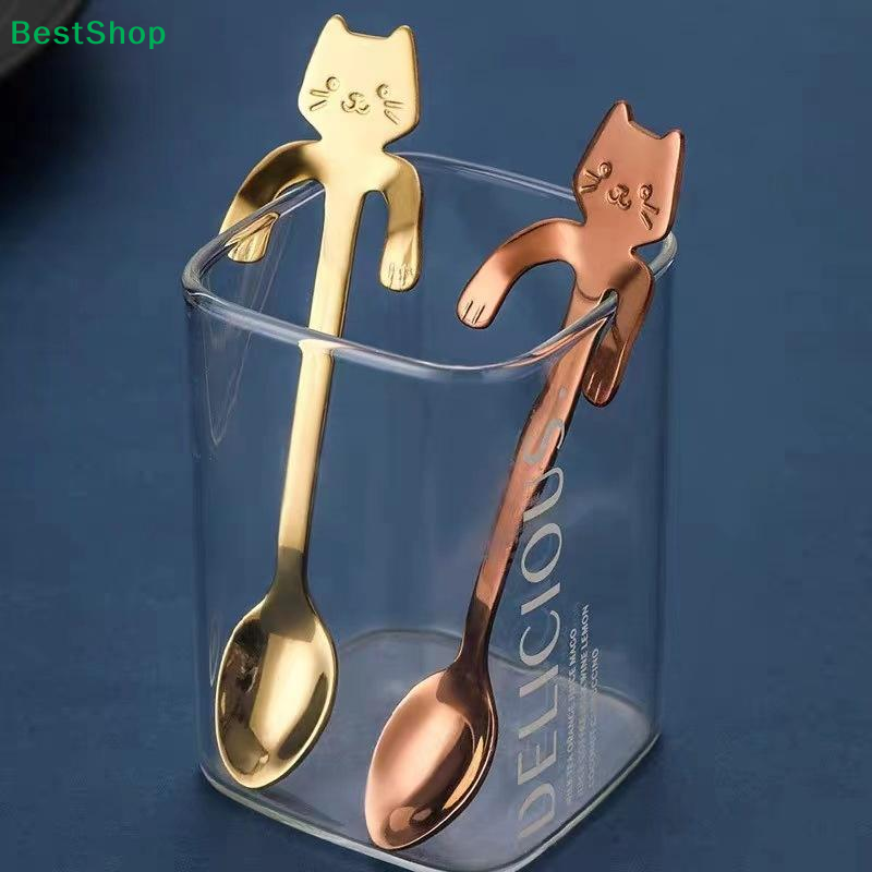 ☪Stainless Steel Cute Cat Hang - Coffee Tea Love recensione e prezzo