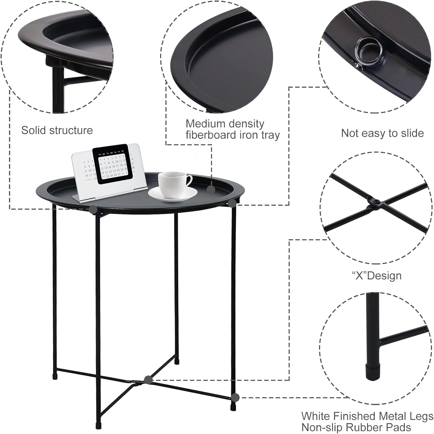 Round Side Table Coffee and Te - Coffee X Tea recensione e prezzo