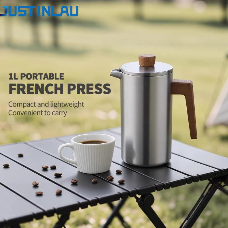 JUSTINLAU 1000ml Stainless Ste - Coffee Tea Pot recensione e prezzo