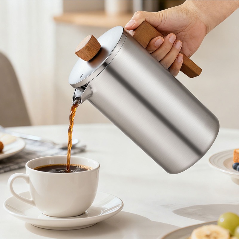 JUSTINLAU 1000ml Stainless Ste - Coffee Tea Pot recensione e prezzo