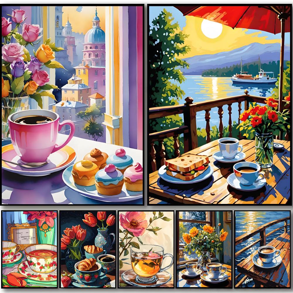 Sweet Cozy Delicate Art A-Afte - Coffee Tea Poster recensione e prezzo