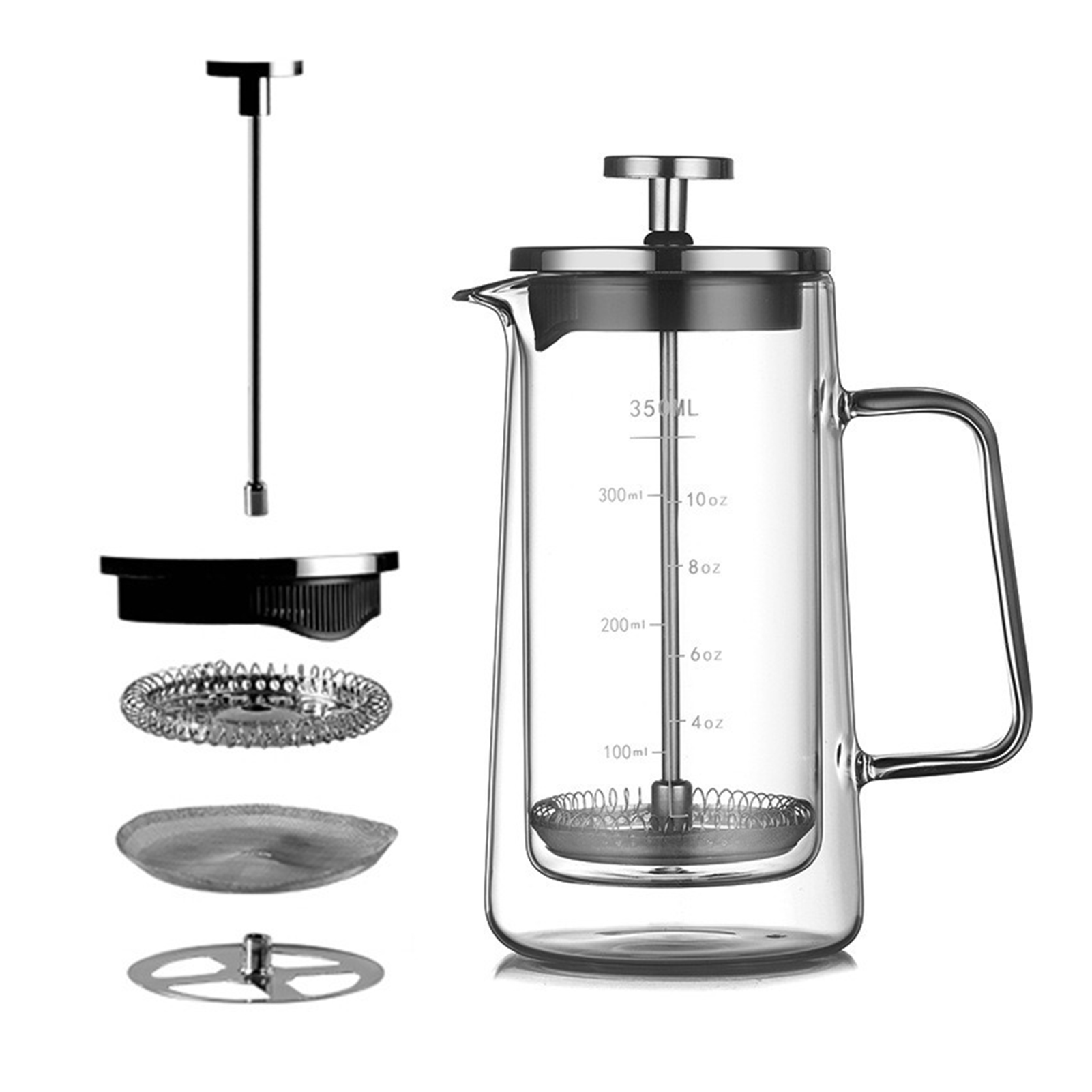 Double Layers French Press Pot - Coffee Tea Pot recensione e prezzo