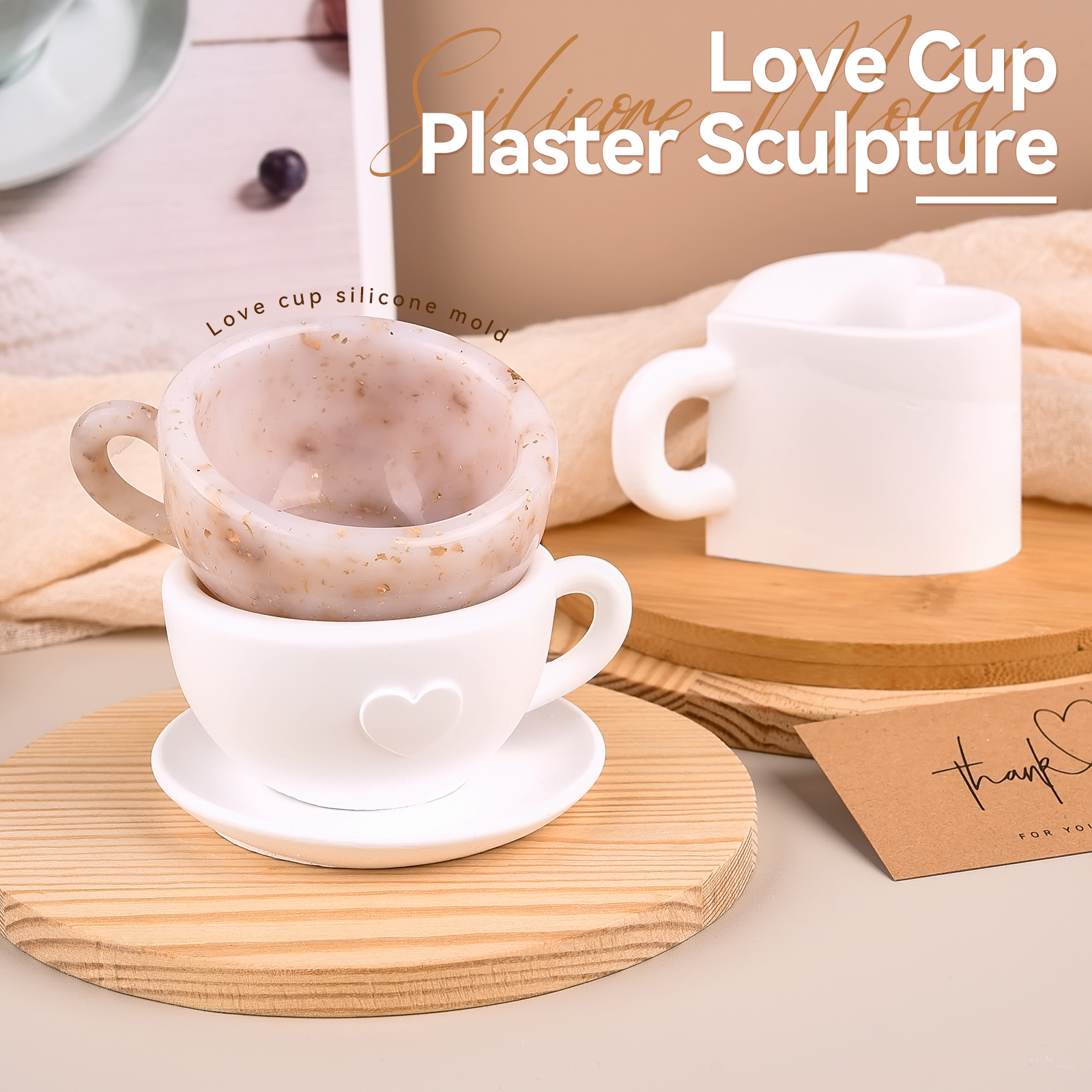 3D Tea Cup Love Silicone Mold  - Coffee Tea Love recensione e prezzo