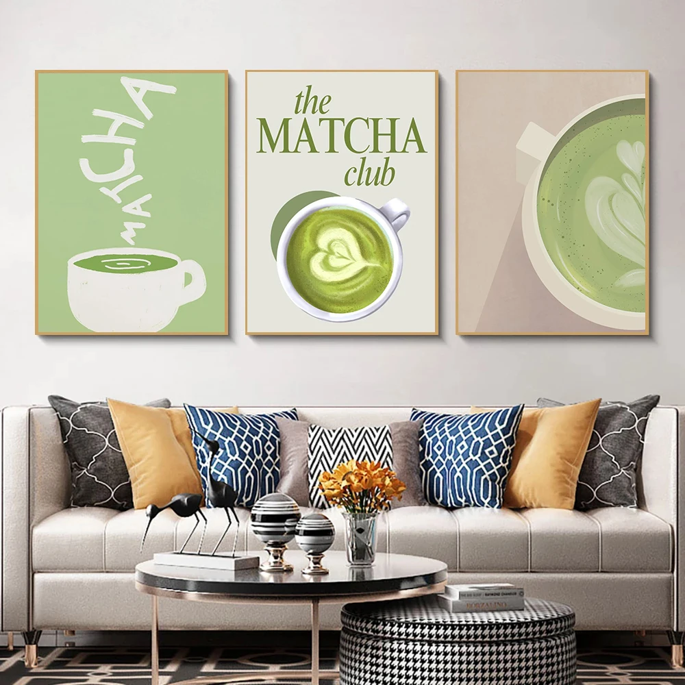 Minimalist Fashion Matcha Gree - Coffee Tea Poster recensione e prezzo