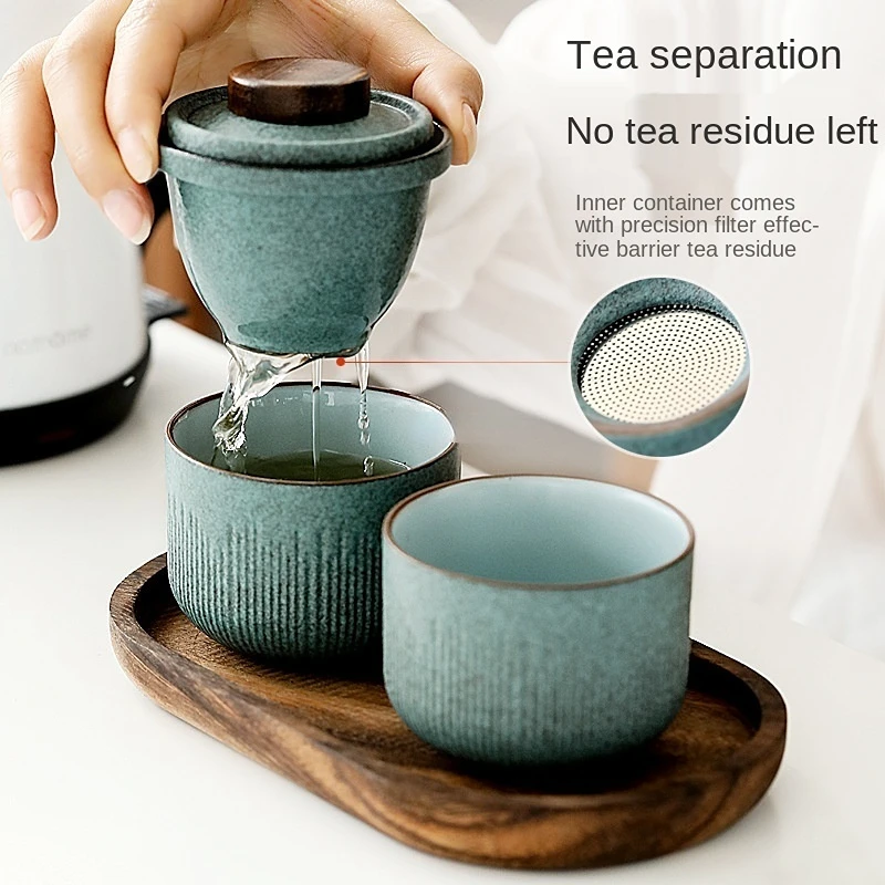 Travel Kung Fu Tea Set Outdoor - Coffee Tea Or recensione e prezzo