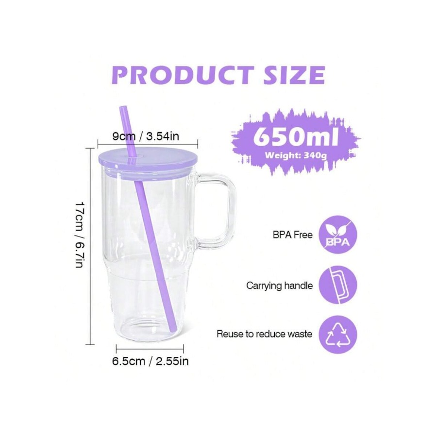 20oz Glass Tumblers With Handl - Coffee Tea Or recensione e prezzo
