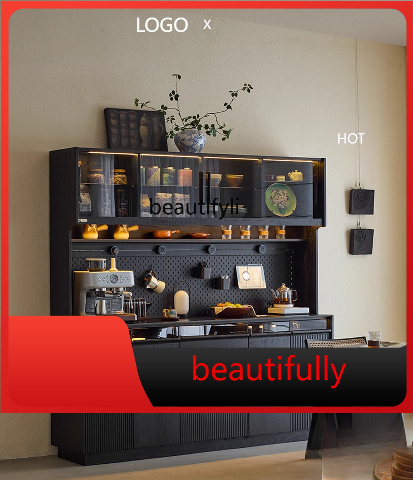 X  Solid wood sideboard integr - Coffee X Tea recensione e prezzo