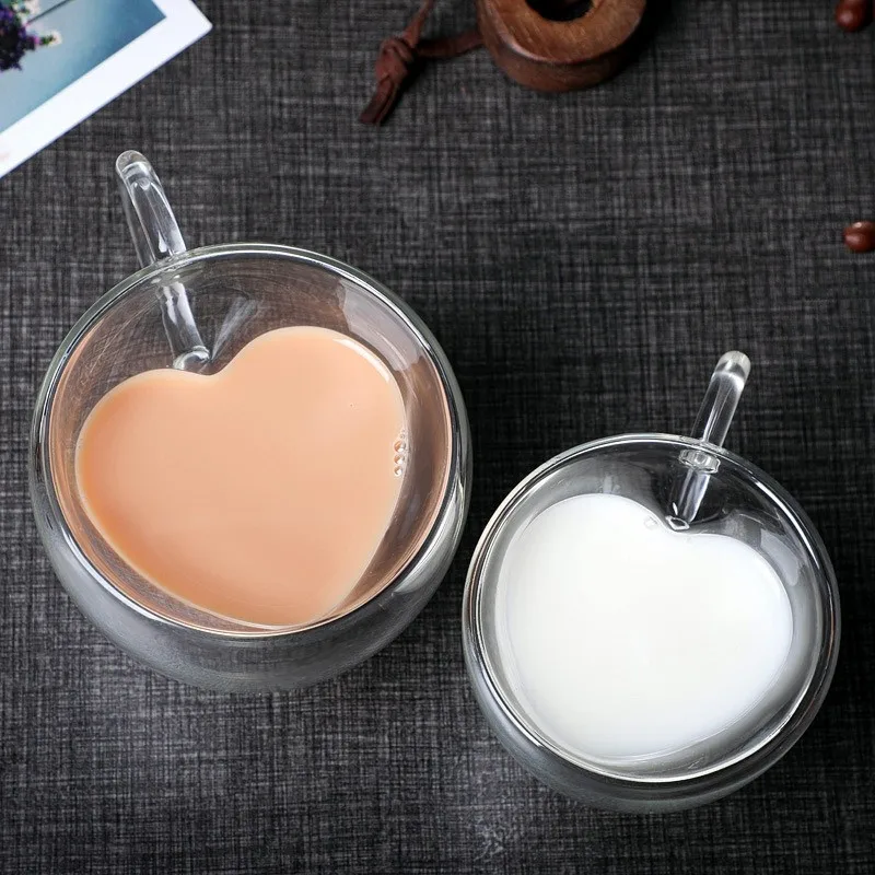 Heart Love Shaped Glass Mug Do - Lemon Tea Coffee recensione e prezzo