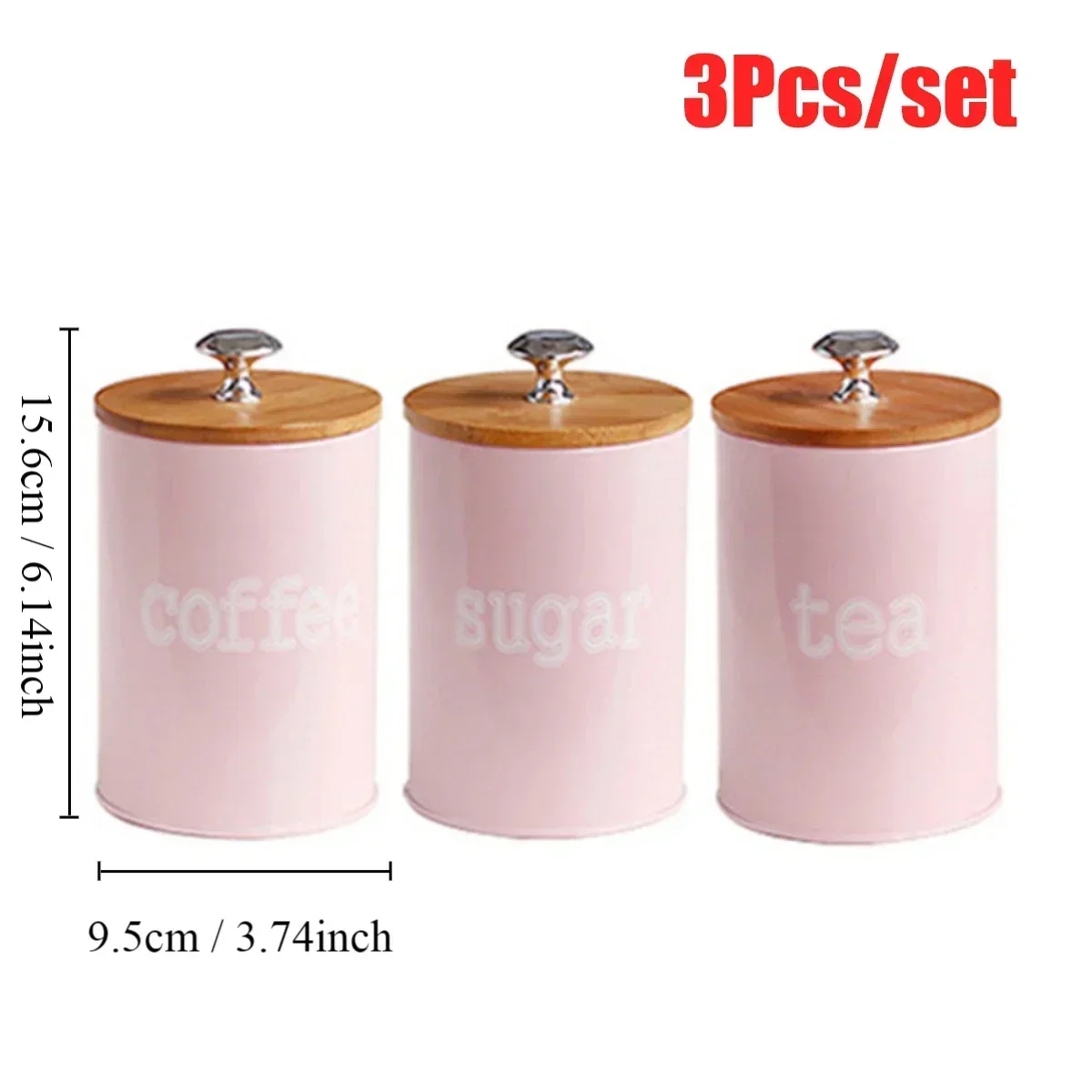 3Pcs/Set Tea Coffee Sugar Stor - Coffee Tea Jar Set recensione e prezzo