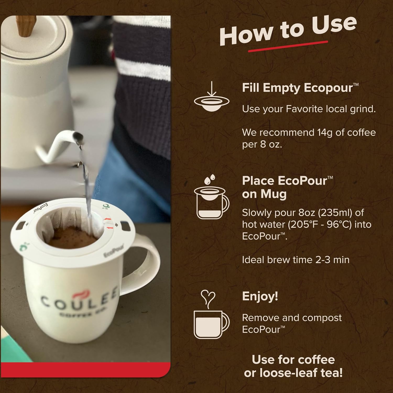 Compostable Paper Pour Over Co - Coffee Tea Or recensione e prezzo